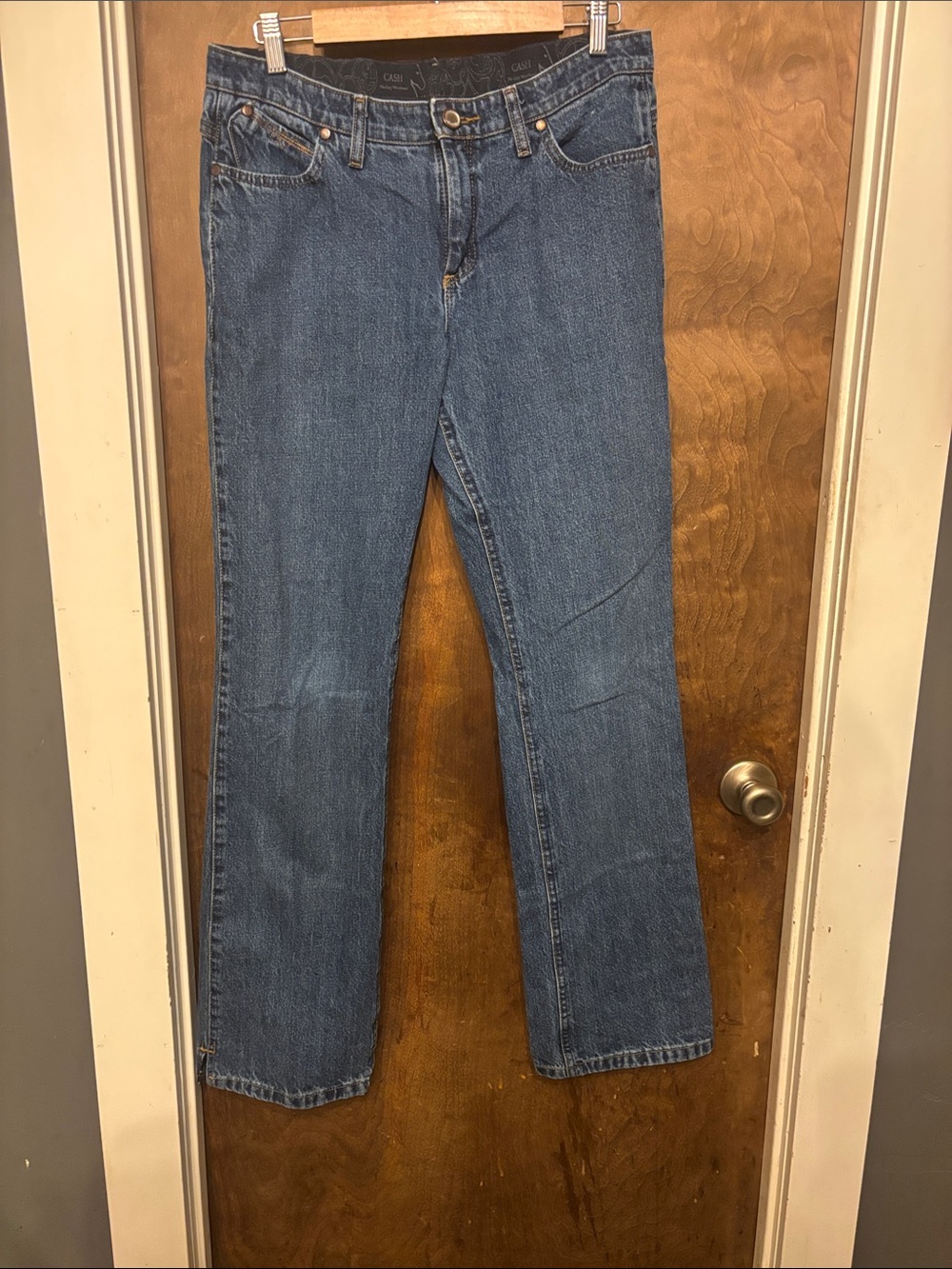Wrangler Women's Boot Cut Jeans in Blue Denim